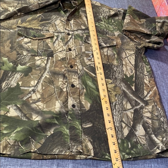Ranger XL Camouflage Button-Up Shirt Long Sleeve 100% Cotton Hunting Outdoor - Picture 9 of 13